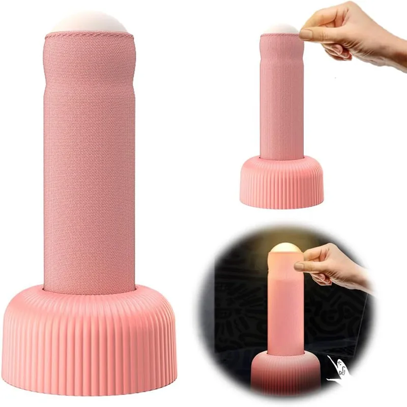 مضحك ليلة ضوء الكبار الكمامة هدية قابلة للشحن الإبداعية العمود LEDLamp غريب المزحة الديكور حزب الفكاهة عيد ميلاد الفيل الأبيض