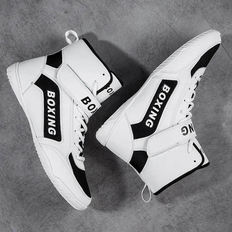 Classic Brand Comfortable Breath Men Woman Wrestling Sneakers Designer Mid-Top Boxing Sport Shoe Competition Sport Fighting Shoe
