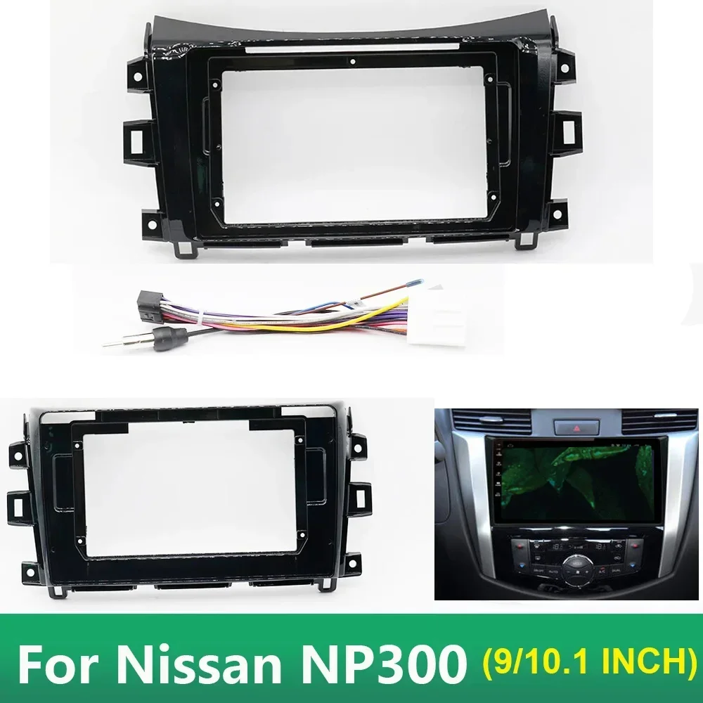 10.1Inch Car Radio Fascia For Nissan NP300 Navara Frontier Stereo DVD Player Installation Trim Head Unit Panel Audio Frame Bezel