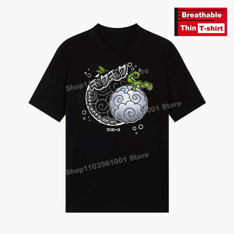 

Популярная японская футболка с принтом аниме-фрукта дьявола Хип-хоп Улица Мужчины Женщины Футболки с короткими рукавами Черная дышащая тонкая футболка