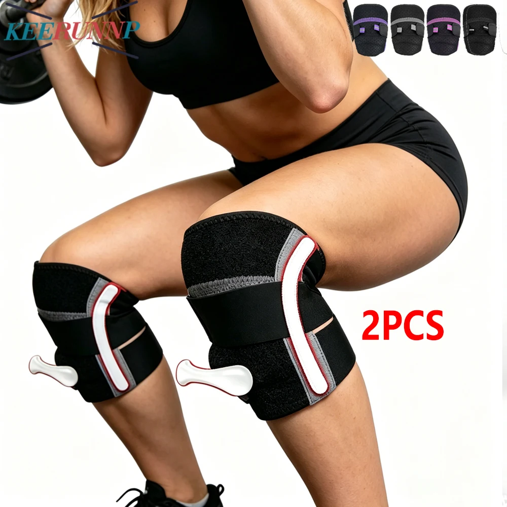 Knee Brace for Knee Pain with Side Stabilizers for Men Women,Compression Knee Support with Patella Gel Pads, for Meniscus Tear,
