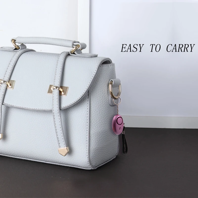 Sirena de defensa Personal para niños, niñas y mujeres mayores, alerta de protección, alarma de pánico fuerte, seguridad antiataque, 130db