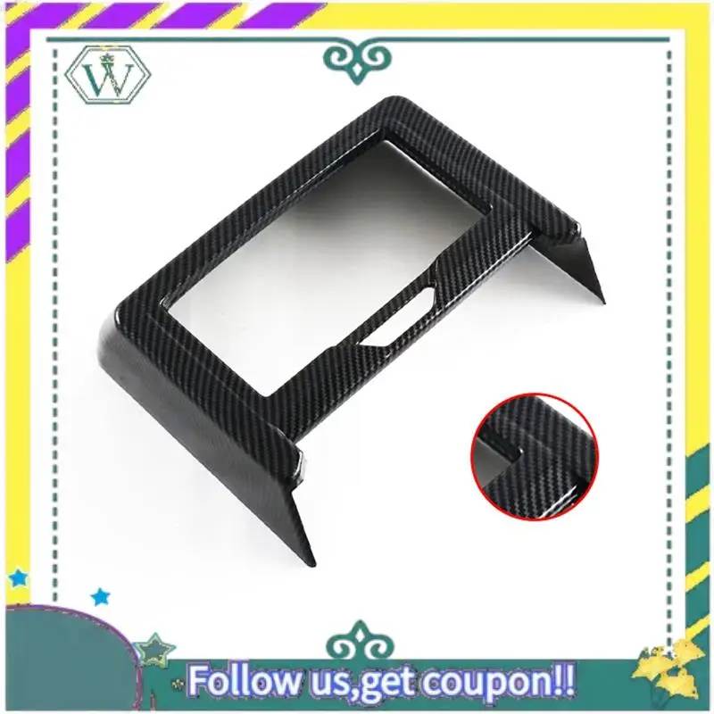 

Upgraded For BMW 5 Series G60 2024 Rear Seat Cup Holder Cover Trim Decoration Interior Accessories ,ABS Carbon Fiber