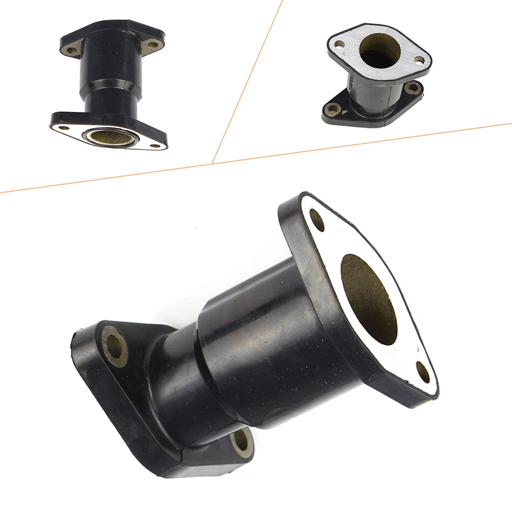Motorcycle Intake Manifold Carb Carburetor Boot Rubber for Yamaha Breeze 125 YFA1 1989-2004 Black