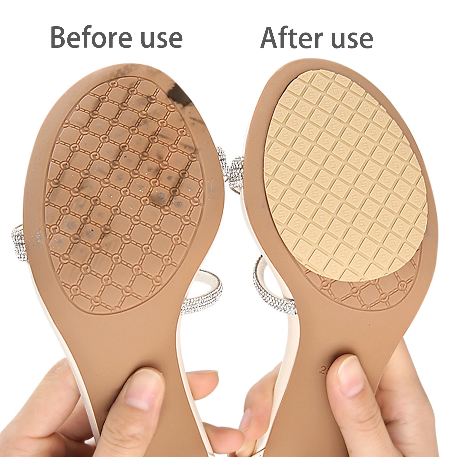 Shoe Sole Wear-resistant Protector Black High Heel Sandal Rubber Non-slip Outsole Pad Self-adhesive Mat Shoes Bottom Stickers