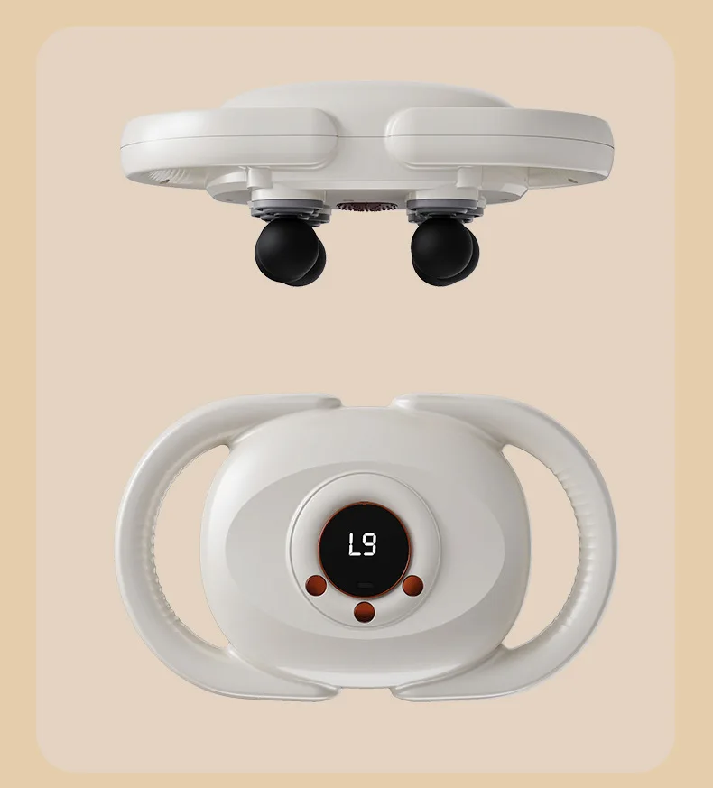 مسدس تدليك العضلات بستة رؤوس للكتف والرقبة والظهر، مسدس تدليك متعدد الوظائف للمنزل