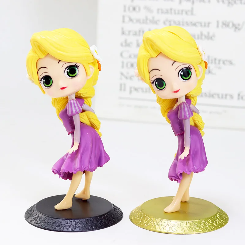 15cm Disney Princess Tangled Qposket Dolls Action Figure Toys for Children Birthday Gifts