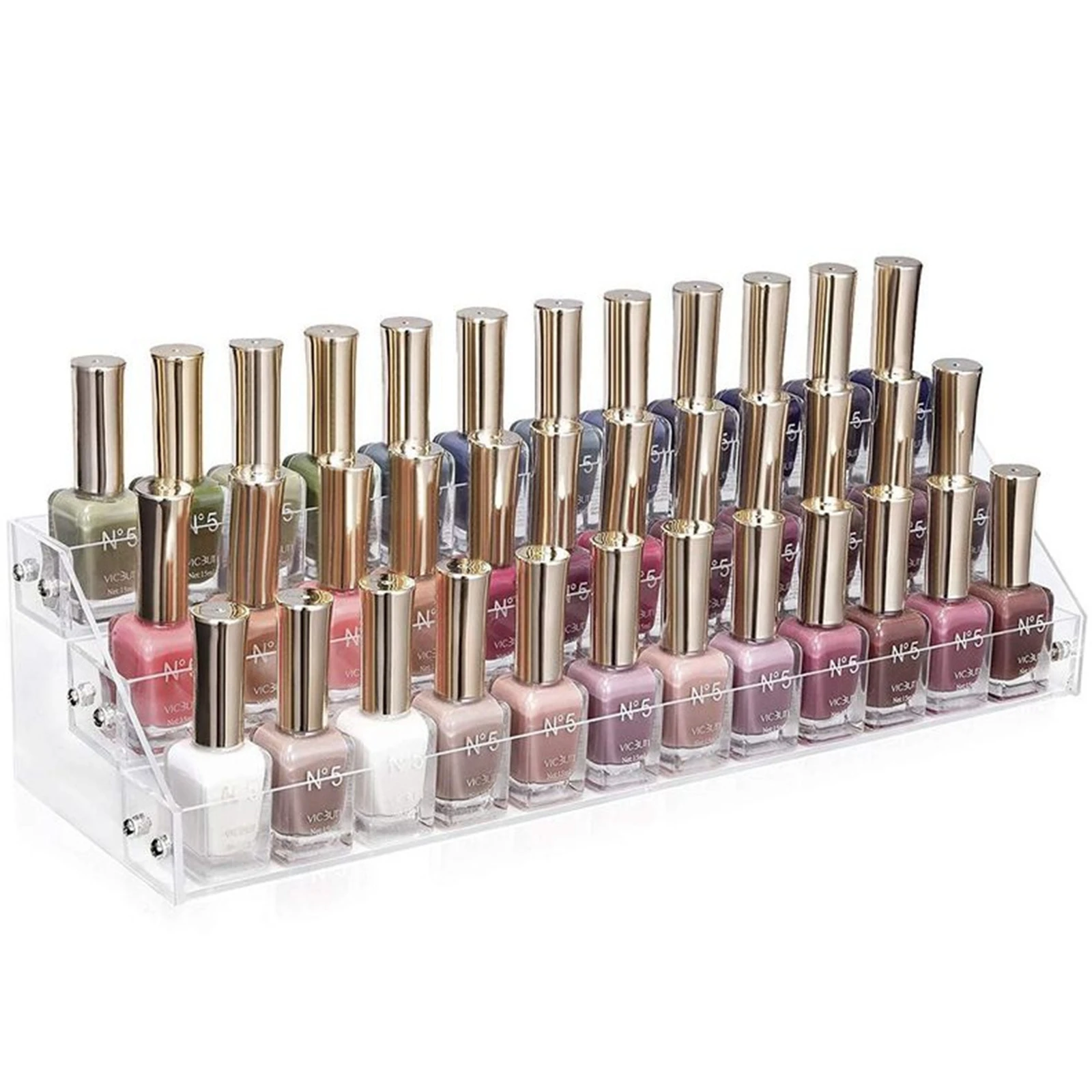 

Acrylic Nail Polish Display Organizer Fingernail Polish Display case 3 layers Essential Oils Holder Makeup Organizer