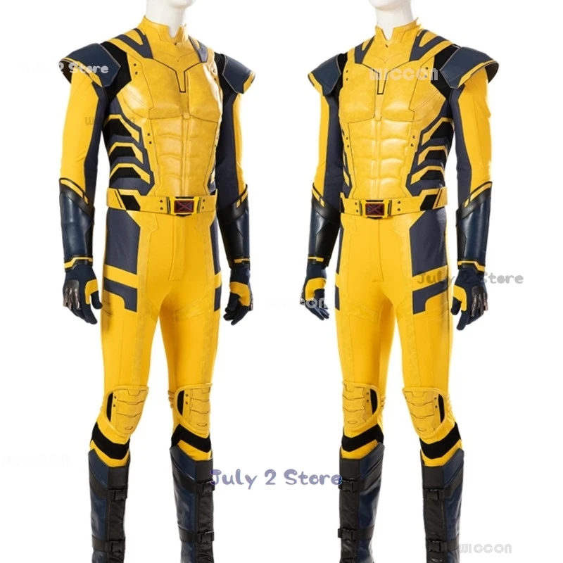 Logan Cosplay Wolver Jimmy Cosplay Jumpsuit SuperHero Halloween Howlett Party Wolf Cosplay Mannelijke Kostuum Prop Hoofddeksels Film