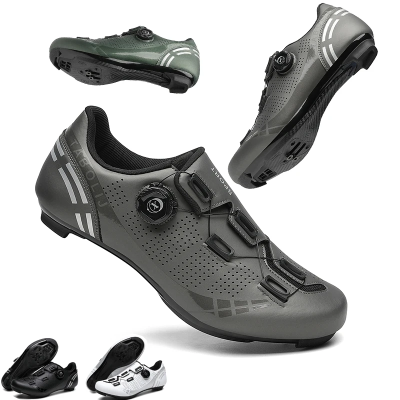 Mens Cycling Shoes Compatible with Pelaton Road Bike Pelaton Shoes Riding Shoes Bicycle Pre-Installed Delta Cleats