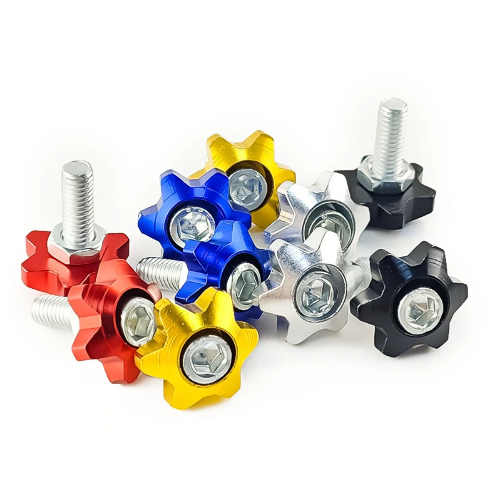 

2Pcs Modified License Plate Holder Screw Thread Dia Car Stars Shaped License Plate Bolts Screws For Cars And Motorcycles