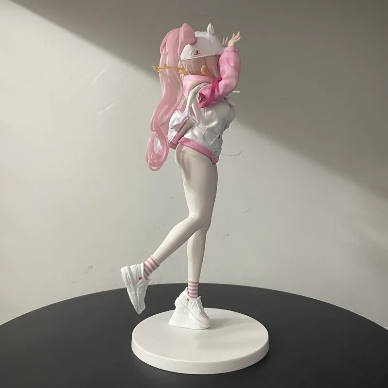 Figurka akcji Nikke Alice, różowy króliczek, 26 cm, stojąca lalka, statuetka GK, ozdoba anime z gry, zabawka kolekcjonerska dla dziewczynek