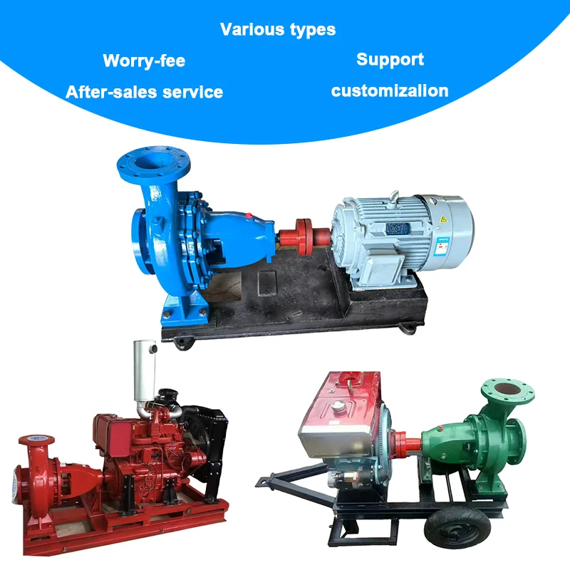 Electric Water Pump Agriculture Booster Pump Horizontal End Suction Centrifugal Pump Unit Duplex 150gpm