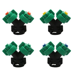 1Pcs Agrarische Y-Vormige Bi-Nozzle Hoge Druk Platte Fan Spuitmond Dubbele Cap Sproeierhoofd Voor rc Plant Bescherming Uav