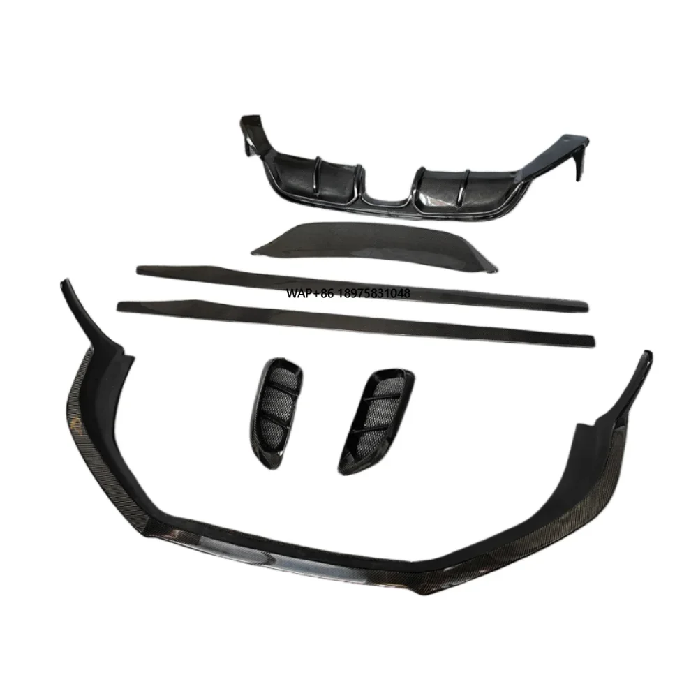 

High Quality Carbon Fiber for 718 Body Kit CM Style Front Lip Side Skirt Rear Diffuser Spoiler Side Trim