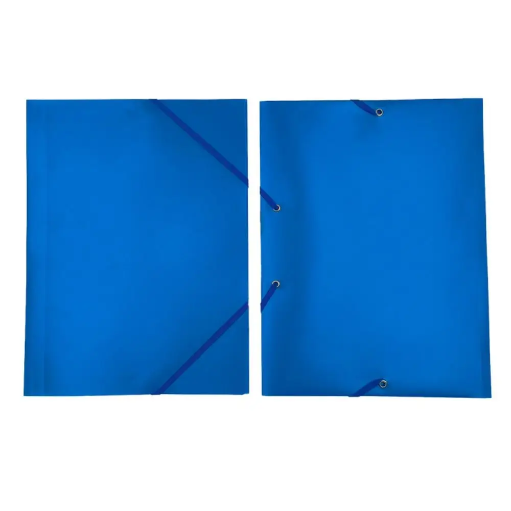 

Plastic A4 File Folder Elastic Strap Design Expandable File Bag Large Capacity Document Organizer Document Organization