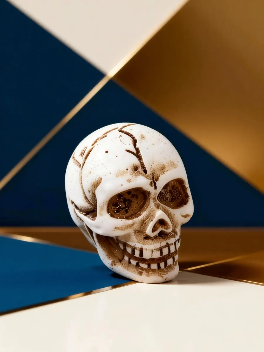 20Pcs Halloween Mini Skull Ornaments Resin Small Heads Spooky Table Decorations Party Supplies Creepy Props