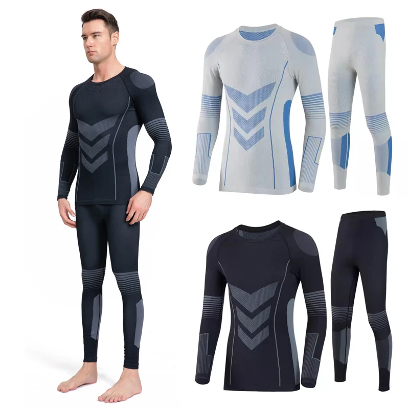 

Men Women Sets Suit Outdoor Thermal Underwear Thermo Sporting Sets Male Fitness Warm Long Johns Compression Bottoming Tracksuit