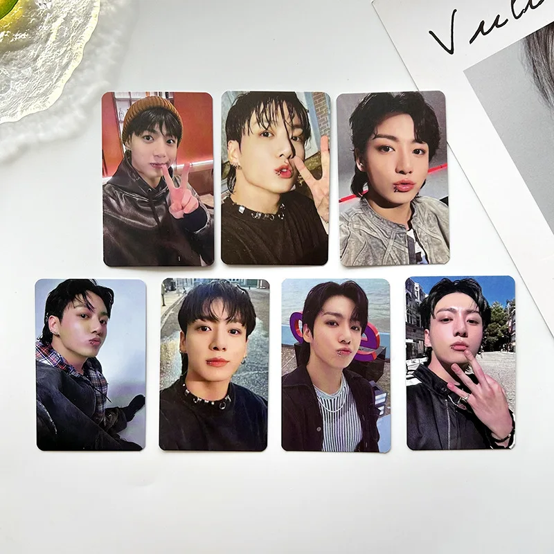 Kpop Idol Card, GOLDEN SOLO Album Druo Card, Photocards Collection, Postcards, GérGifts, 7Pcs Set