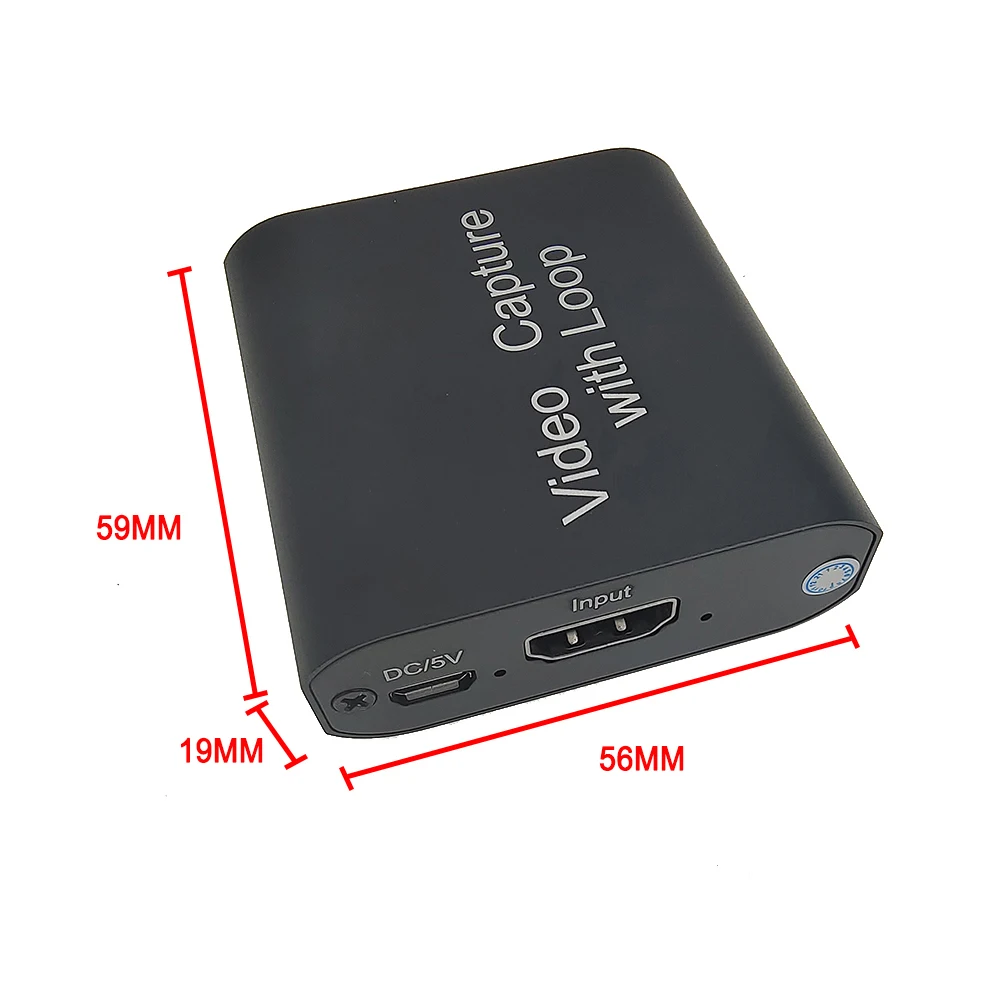 Carte de capture vidéo de jeu avec sortie en boucle, boîtier statique, compatible HDMI vers USB 2.0, 720P, 1080P, 30Hz, PC, TV, caméra, diffusion en direct