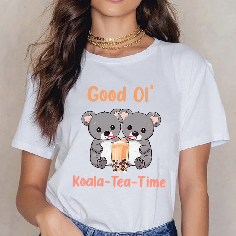 Good Oi Koala Tea Time T-Shirt Men Women T Shirt Cosplay Clothes Streetwear Tee Shirt Plus Size Tops