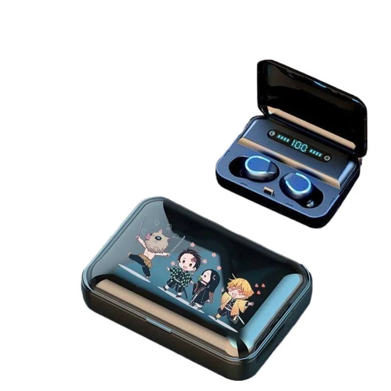 شيطان القاتل كامادو تانجيرو كامادو Nezuko الكرتون لطيف سماعة رأس بخاصية البلوتوث الرياضة اللياقة البدنية مريحة شحن لاسلكي سماعة #6