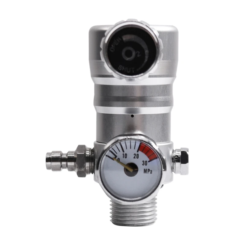 1 Pieces M18X1.5 Oxygen Cylinder Valve 0.3Mpa Outlet Pressure Outlet Flow 2L/Min Flow Meter Regulator Silver