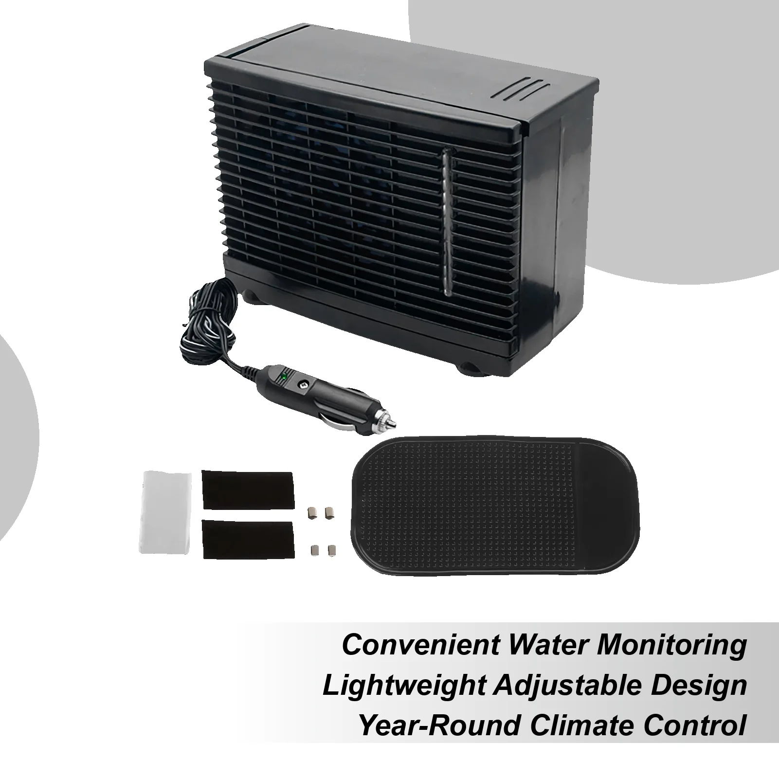 

Car Air Conditioner Portable Vehicle Air Conditioner 12V Adhesive Cooling Appliance With Water Tank For Basement Camping