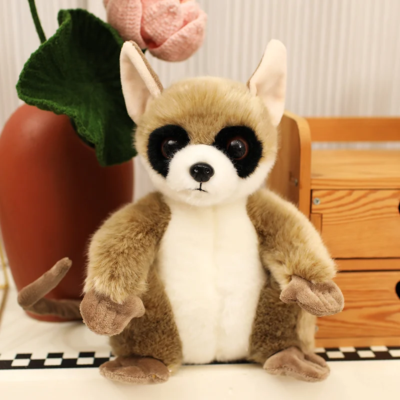 1Pc 24cm Big Eyed Lemur Plush Toy Cute Animal Toy Birthday Xmas Gift