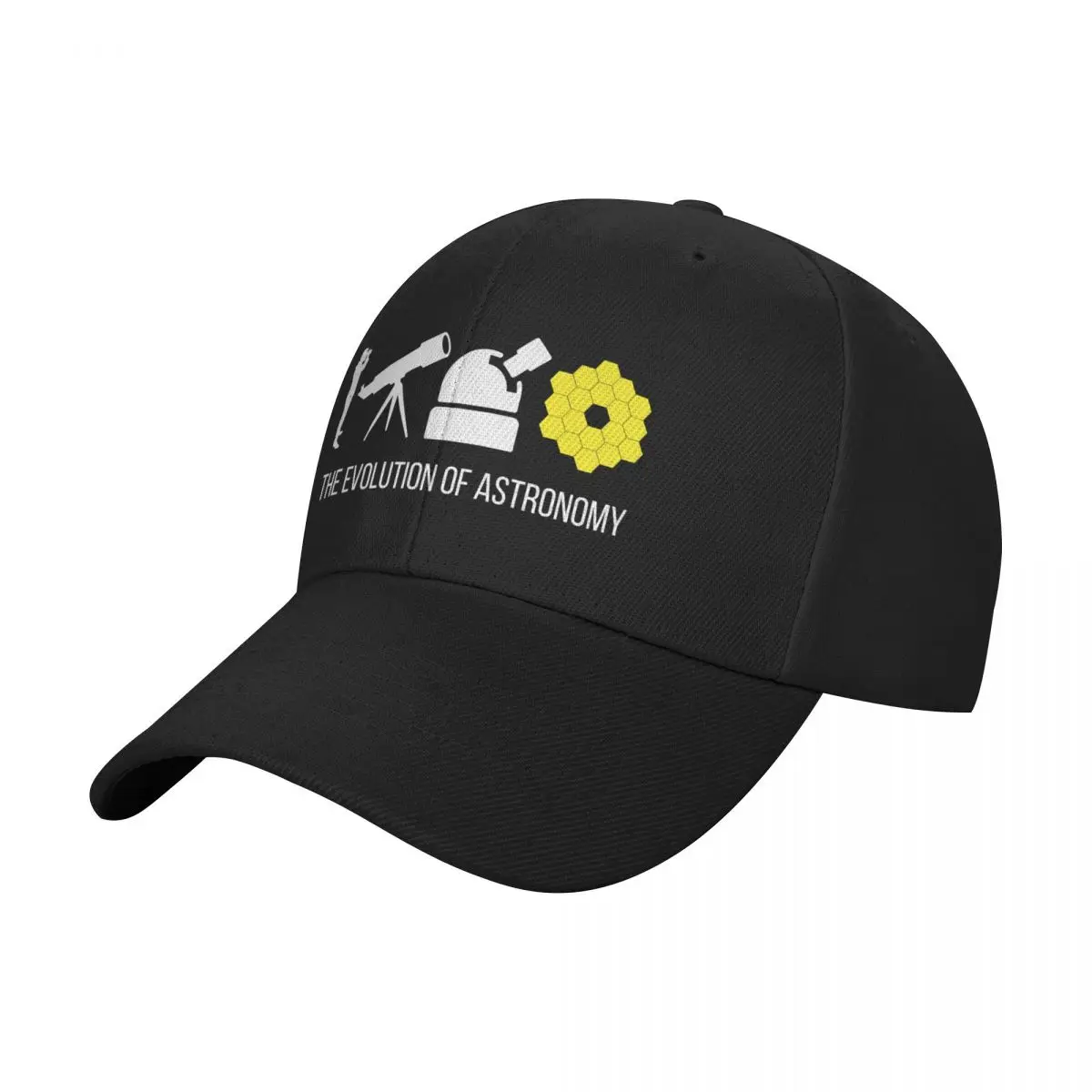 The Evolution Of Astronomy James Webb Telescope Baseball Cap Golf Cap Military Cap Man Sun Women's Hats 2024 Men's