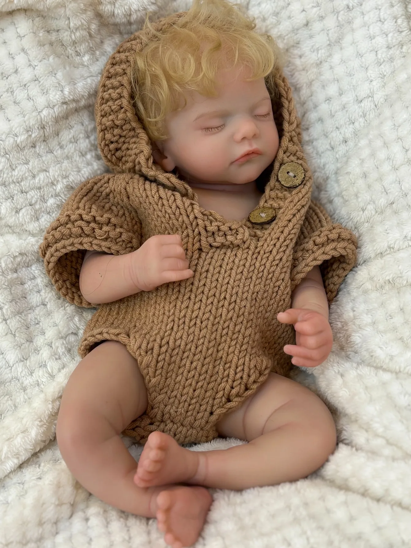 18 بوصة Realista Bebe Reborn de Silicona Sam النوم سيليكون تولد من جديد الصبي لمسة ناعمة الأطفال هدية عيد ميلاد