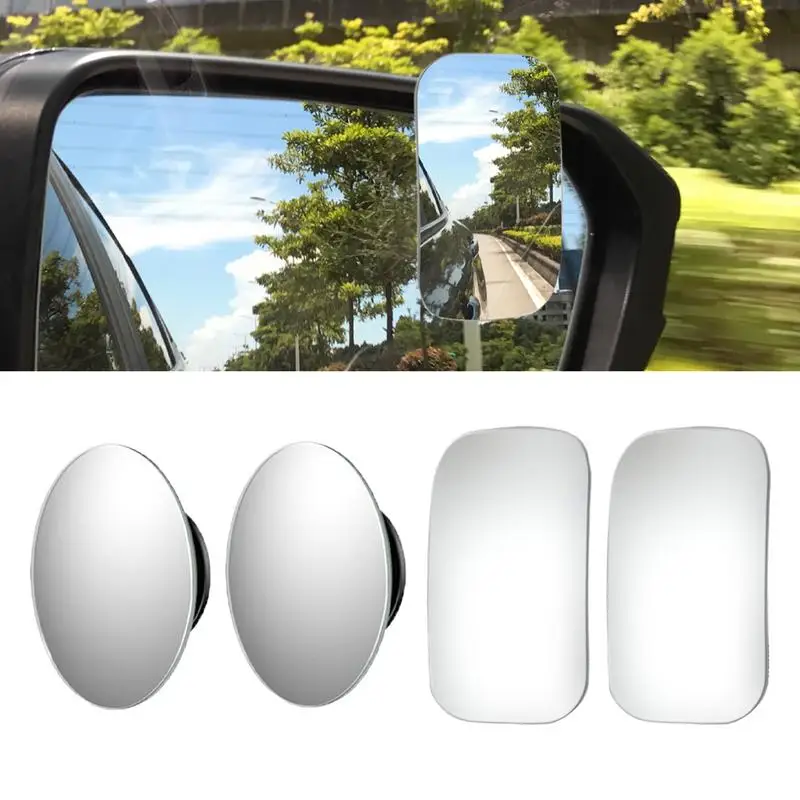 Car Rearview Mirror Small Circular Mirror High-definition Auxiliary Wide-angle Mirror Convex Surface