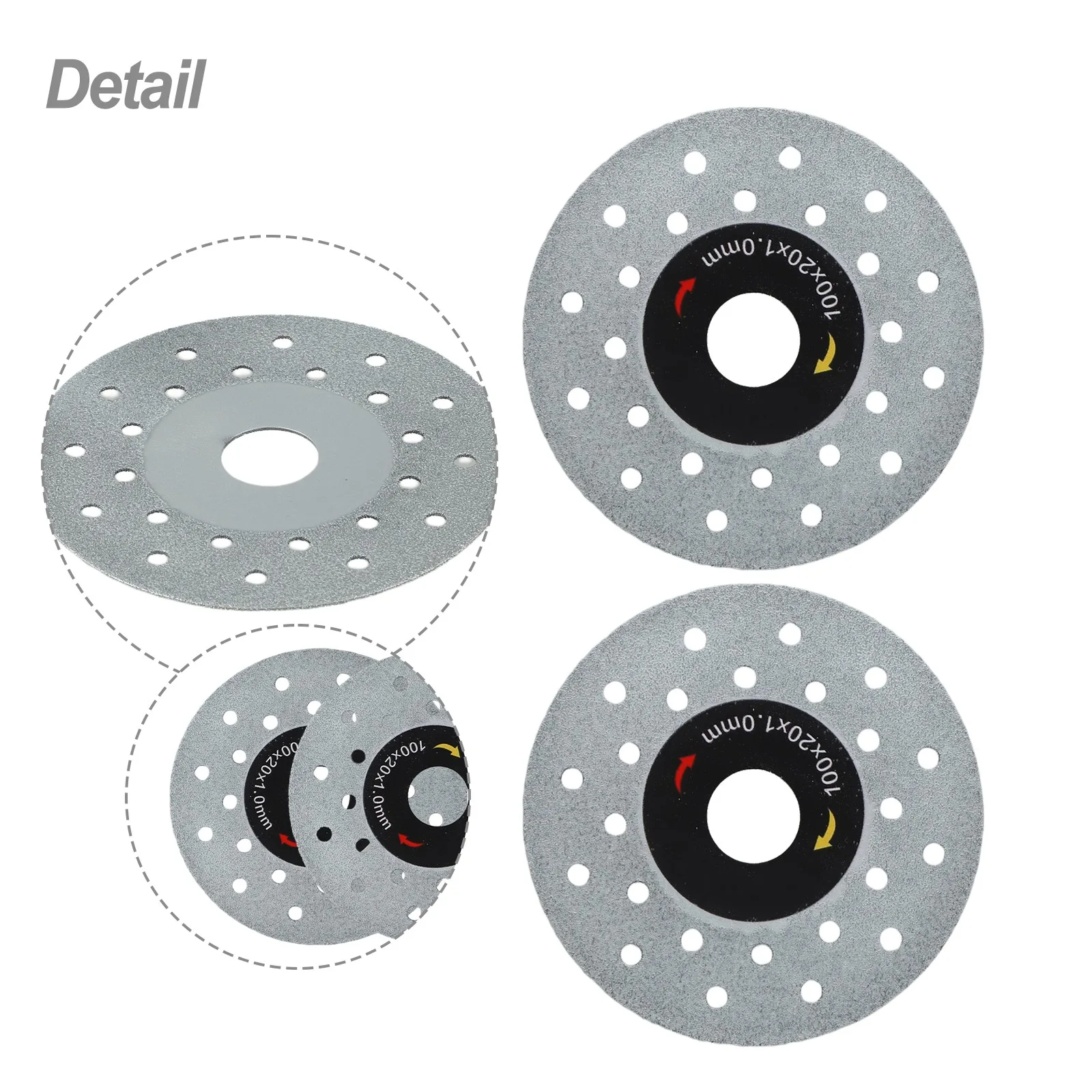 Dual-use Cutting Disc 4 Inch Saw Blade For Workshop Use High Density Emery Improve Work Efficiency For Angle Grinder