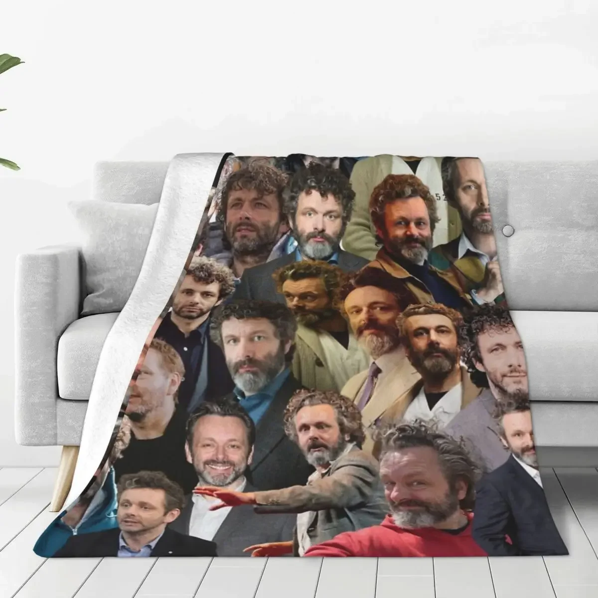 مايكل شين بطانية كولاج كلاسيكية مريحة ، بطانيات ورمي ديكور منزلي ، مخمل رقيق خفيف الوزن لغرفة النوم #2