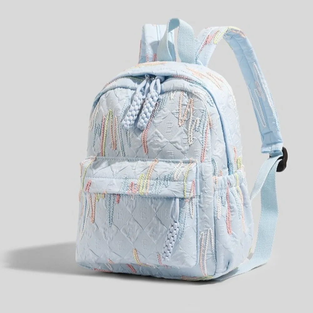 

Large Capacity Travel Backpack Fashion Zipper Students Schoolbags Lightweight Adjustable Shoulder Straps Girls Rucksack Female