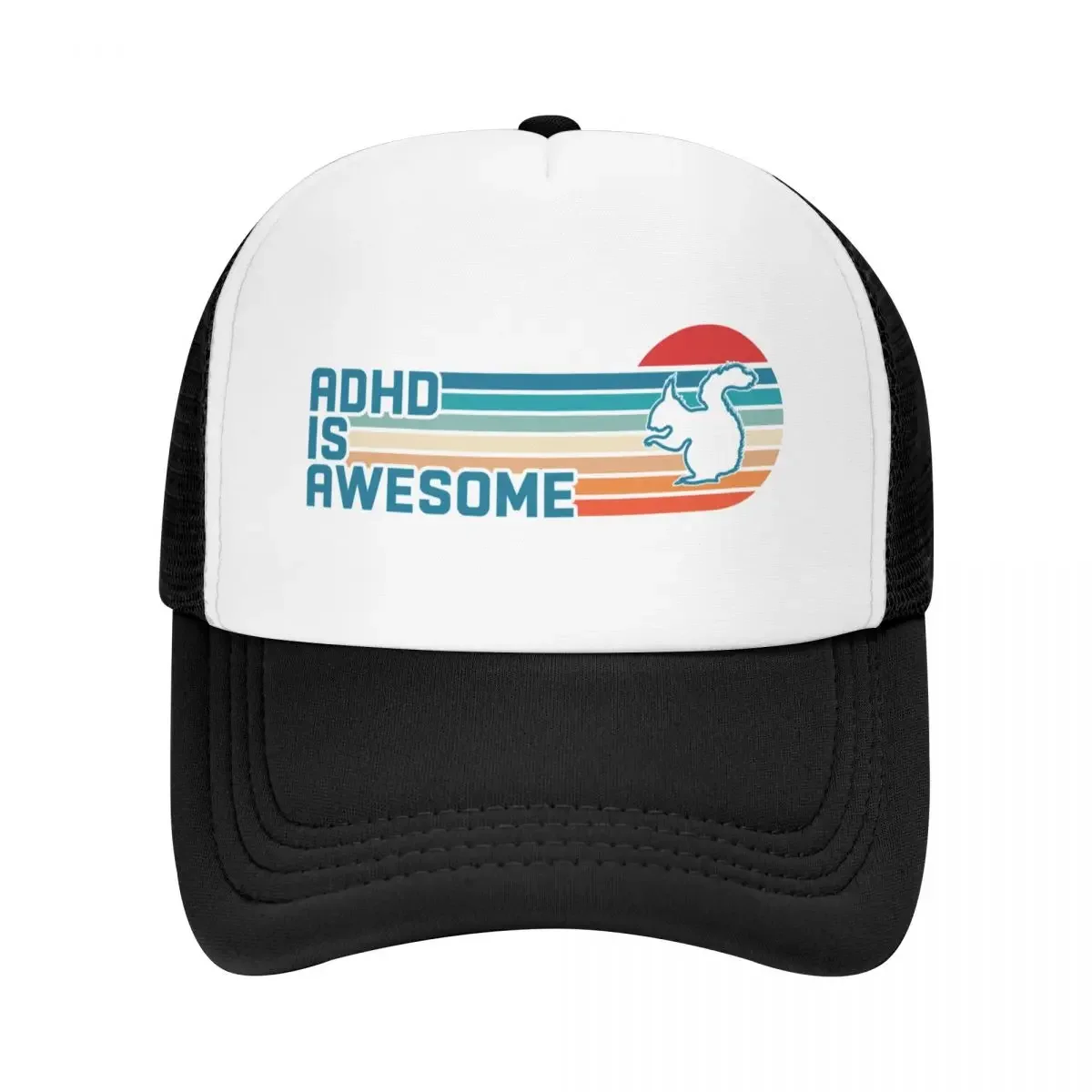 ADHD is awesome Cute Squirrel Attention Deficit Hyperactivity Disorder Vintage Baseball Cap