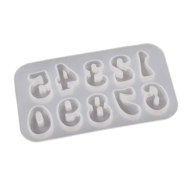 Number Pendant Alphabet Epoxy Resin Mould English Letter Silicone Mold DIY