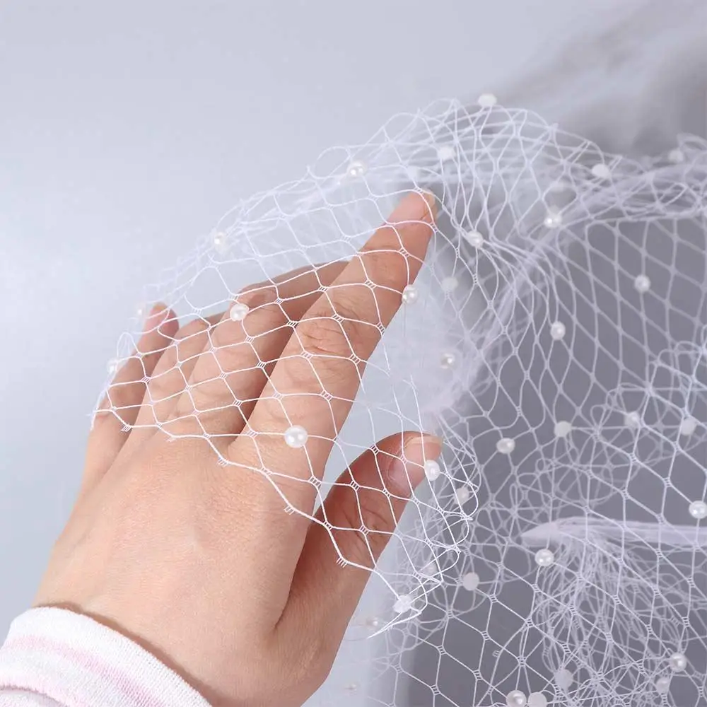 絶妙なフレンチスタイルの花嫁ベールサテンリボンエレガントなブライダル帽子白い妖精の結婚式のヘッドバンドヘアアクセサリー