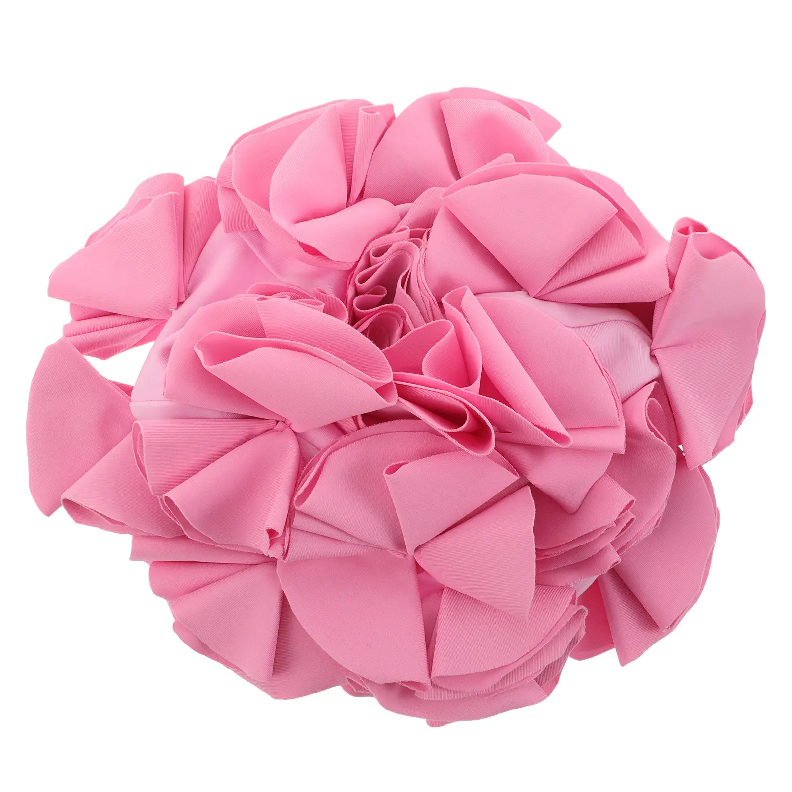 Swim Cap for Women Floral 3D Petal Craftsmanship Long Hair Swimming Hat Stretchy Wear-Resistant Pool Beach Summer Bathing Cap