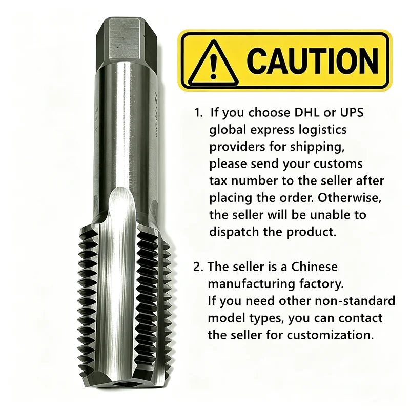 HSS right-hand straight groove machine tap M48 M50 M64 M72 M75 M85 M100, used for internal thread tapping tool in machine tools
