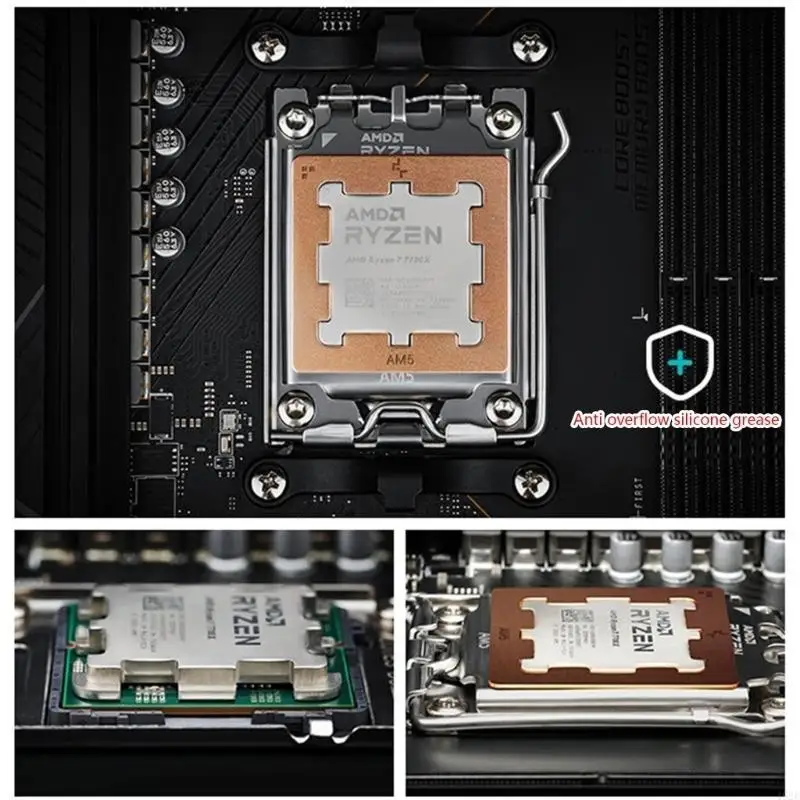 462E Full Fixed AM5 CPU Contact Frame AM5 Thermal Pastes Guard for AMD 7950X,7900X