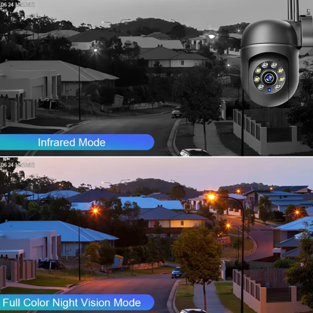 5MP Mini Wireless PTZ Camera Wifi Outdoor Surveillance Two-way Audio Network Security Wifi PTZ Mini Camera