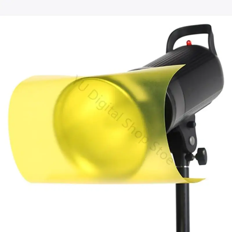 96BA Beleuchtungs-Gel-Farbfilterblätter, 11 Farben, 30 x 30 Polyesterfolien-Set für Blitz-Softbox und LED-Panel – Detail 8