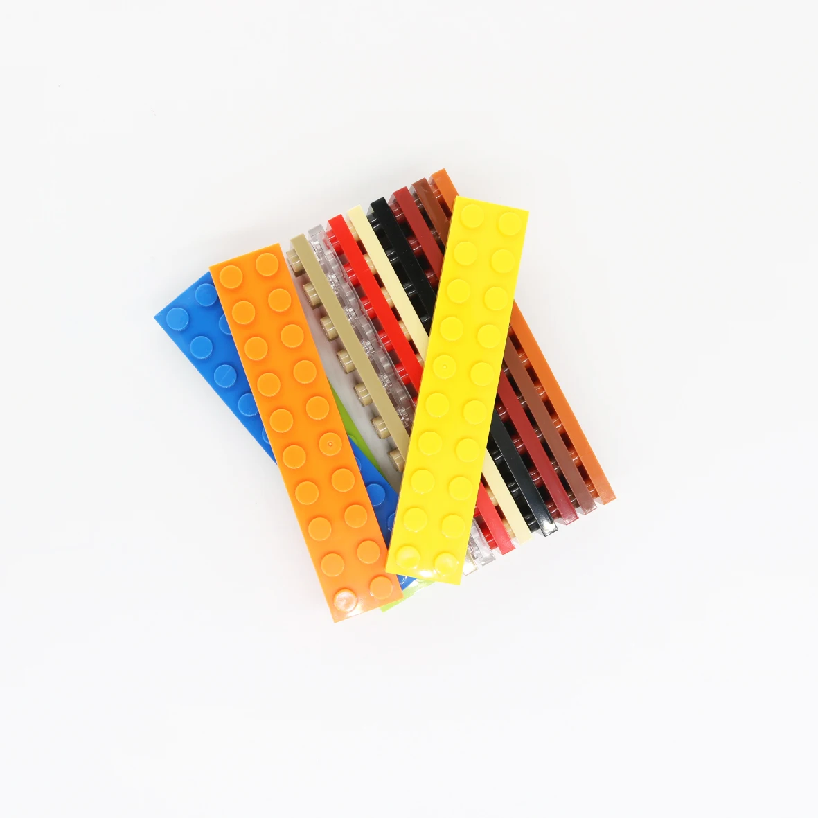 MOC Building Blocks Plate 2x10 Basic Accessories Classic with Dots Thin Bricks 3832 DIY Educational Toy 50g/17PCS