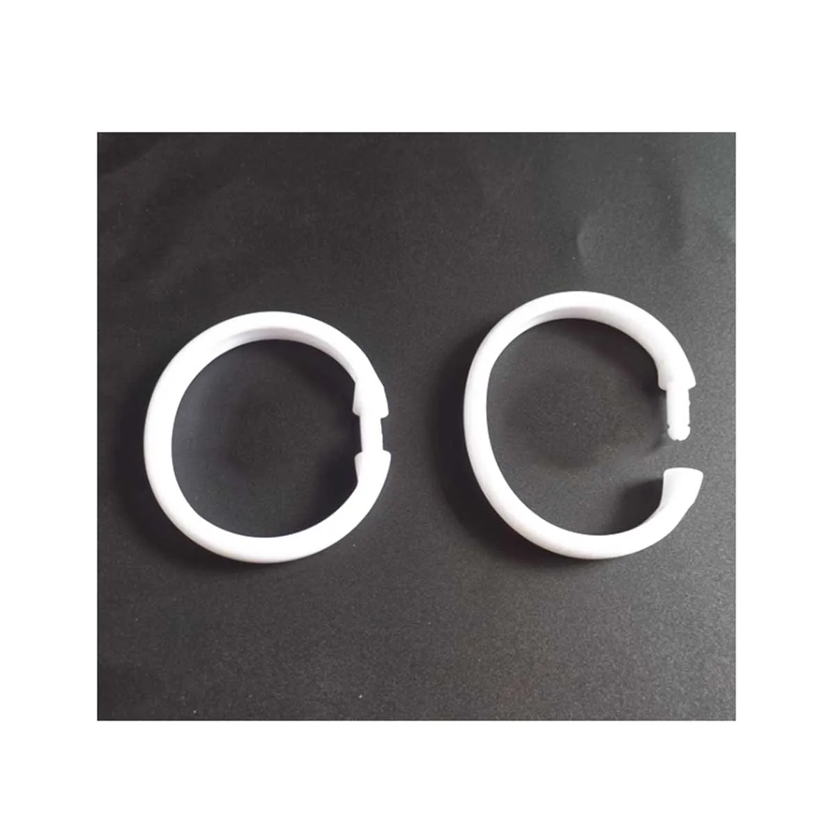 Thickened Plastic Circular Shower Curtain Hook Ring/Enlarged Curtain Buckle/Opening Hanging Ring Accessories