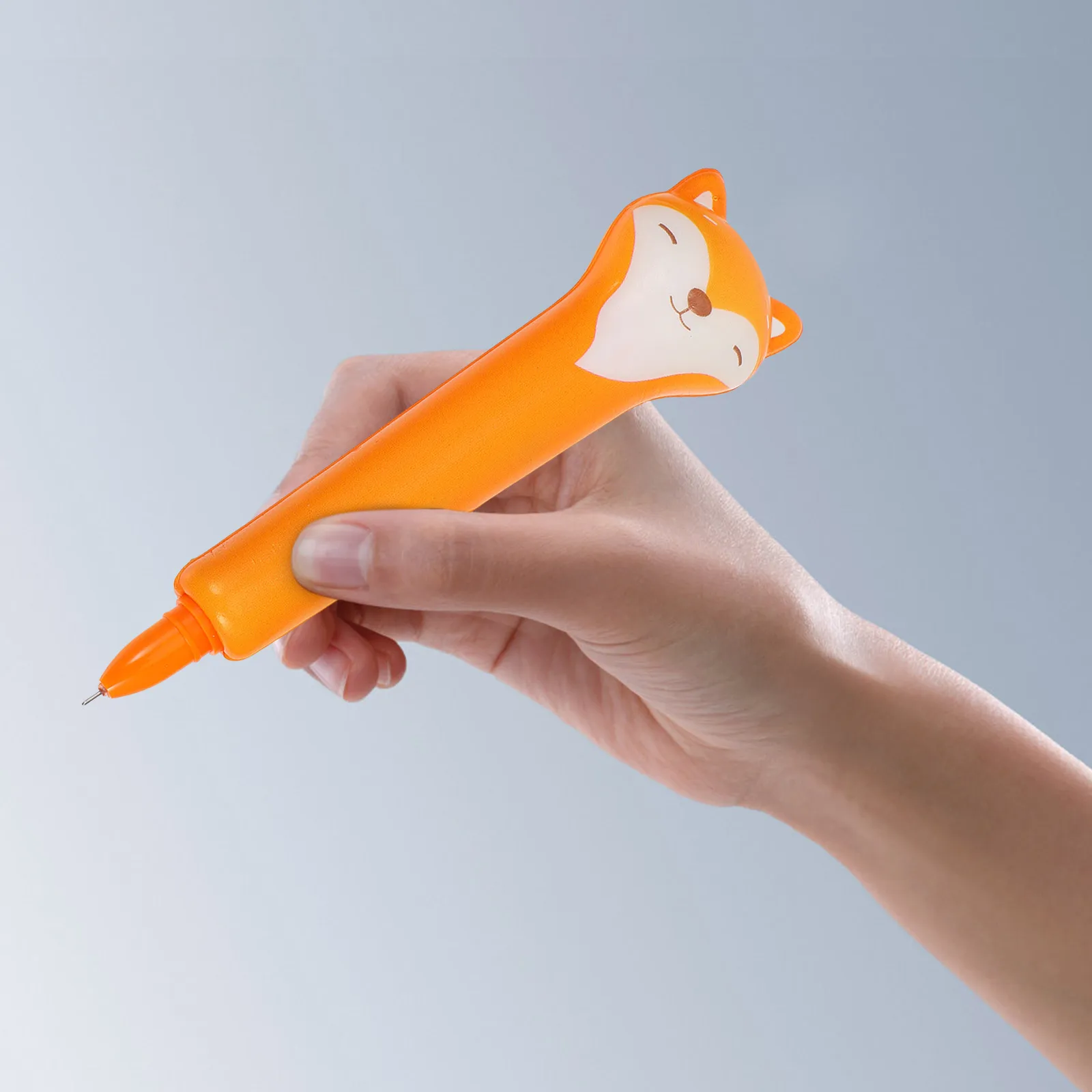 

Stationery Animal Topper Pens Cute Erasable Cartoon Ballpoint Orange Black