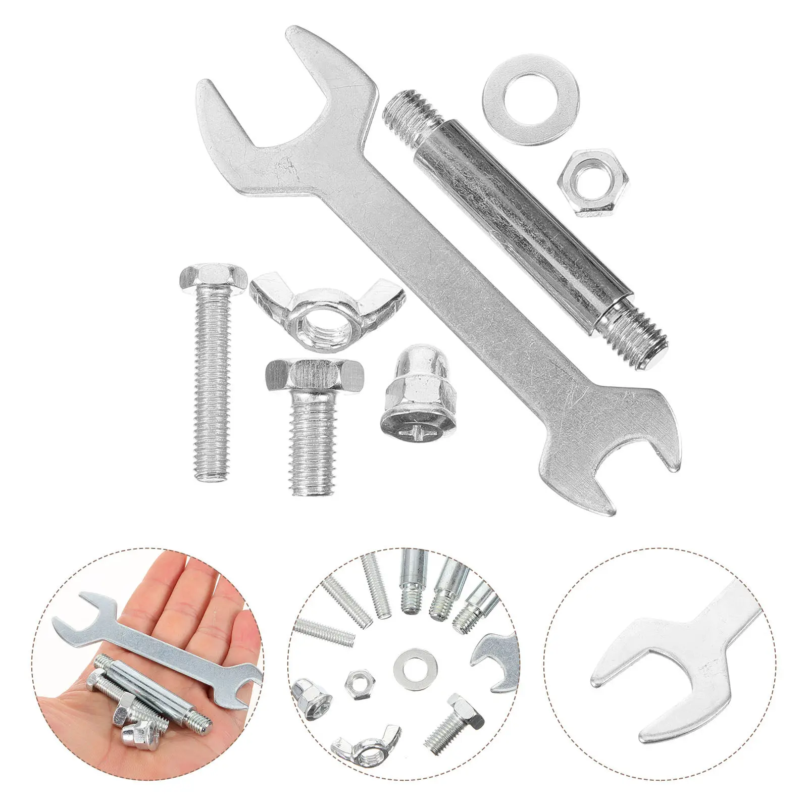 1Set Patio Heater Replacement Parts Hardware Set Sturdy Stainless Steel Outdoor Heater Tools Kit Versatile Installation