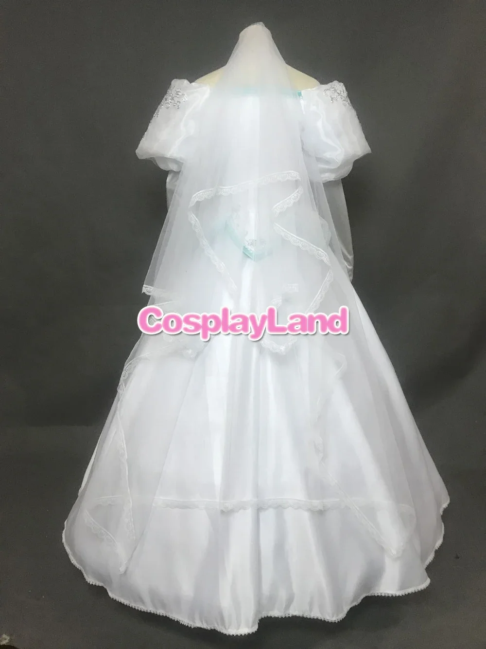 Mermaid Wedding Dress Fancy Carnival Halloween Costumes Adult Princess White Dress Cosplay Veil Evening Party Gown Dress