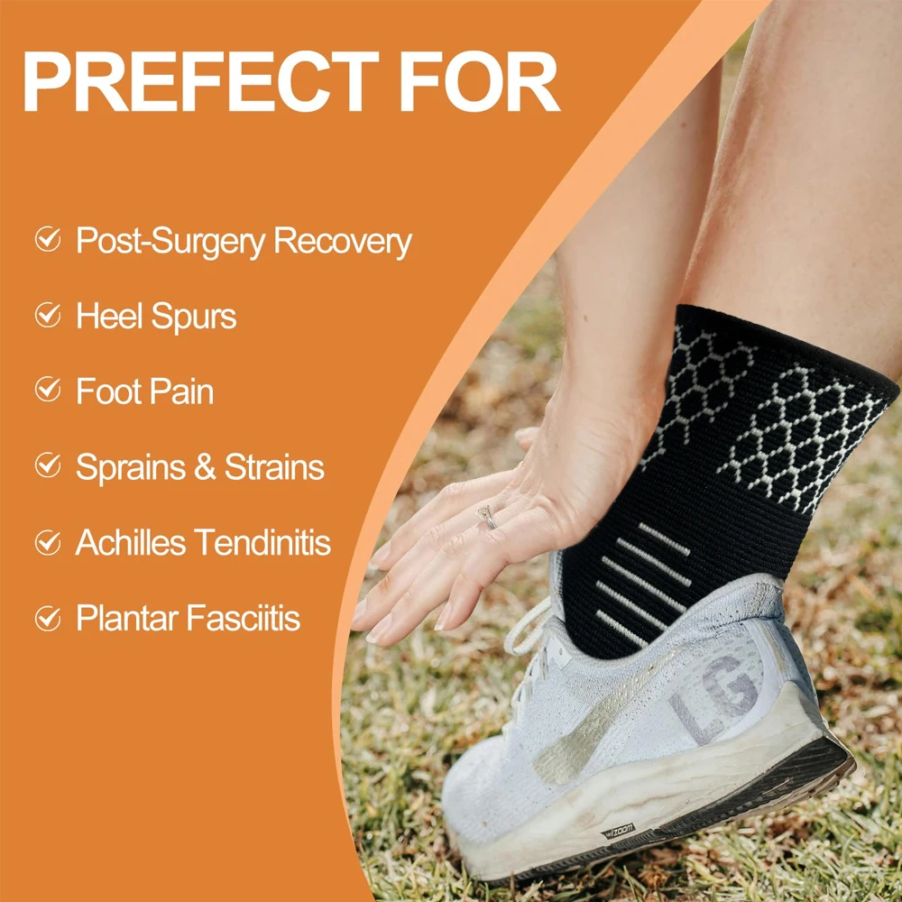 Knöchel-Kompressionsbandage-Socken – Linderung für verstauchte Knöchel, Plantarfasziitis, stabilisierende Stützhülle für Sportarten für Männer und Frauen