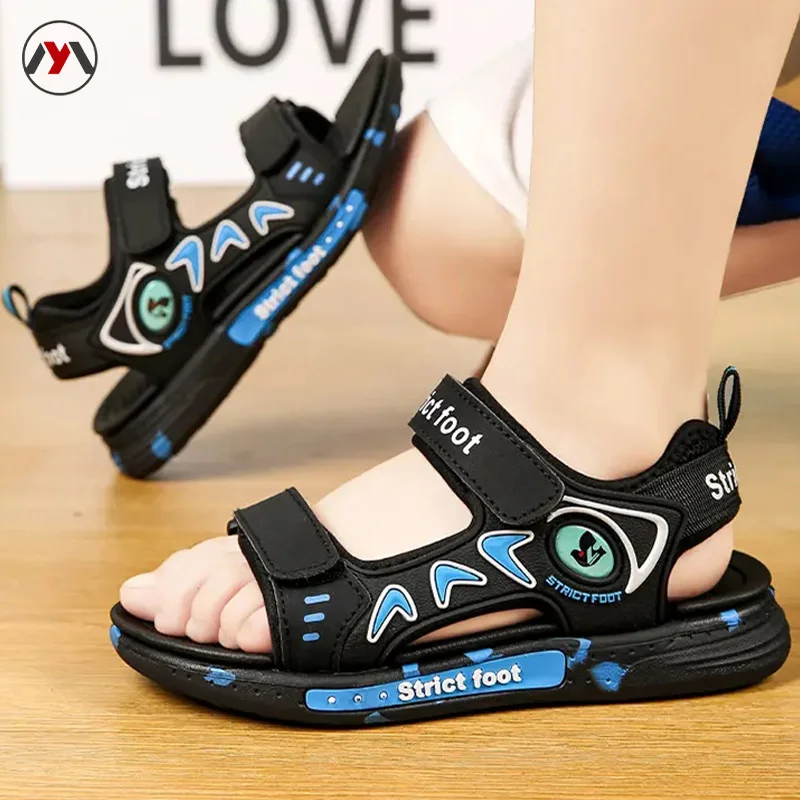 

New Summer Children's Mesh Sports Casual Sandals Boys Soft Bottom Non Slip Breathable Beach Sandals